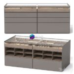 کابینت جزیره‌ای مناسب برای زیورآلات و اکسسوری | Rimadesio Altair (Island cabinet for wardrobe) | Rimadesio Altair Island cabinet for wardrobe