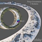 متریال سنگی کوهستانی با بافت طبیعی | Ring of mountains 6 Textures 0