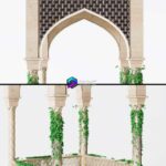 مدل سه‌بعدی روتوندا با طراحی مدرن و جزئیات تزئینی | Rotunda Eastern V2 2