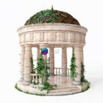مدل سه‌بعدی روتوندا کلاسیک با جزئیات معماری | Rotunda classical antique V2