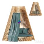 مدل سه‌بعدی صندلی راحتی گرد با طراحی مدرن | Round lounge chair Hut Full Set Ethimo 0