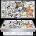 آبجکت ویترین نمایش غذاهای دریایی | Seafood showcase | Seafood showcase 4 1900x1000x800 1