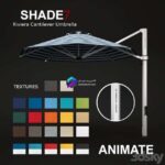 مدل سه‌بعدی چتر سایبان مدرن | Shade7 RC Umbrella