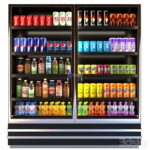 مدل سه بعدی یخچال فروشگاهی به همراه انواع نوشیدنی انرژی زا و لیموناد |Showcase in a supermarket with lemonades, juices and energy drinks | Showcase in a supermarket with lemonades juices and energy drinks 8