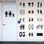 مدل سه بعدی علائم راهنمای سرویس بهداشتی | Sign Toilet Set 1 | Sign Toilet Set 1