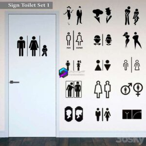 Sign Toilet Set 1