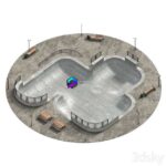 مدل سه بعدی زمین اسکیت | Skate park | Skate park 2