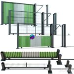 درب و دیوار کشویی جدا کننده ساختمان | Sliding gate, gate for building, plot | Sliding gate gate for building plot 0