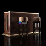 مدل میز بار به همراه چهارپایه | Smania Bar Set | Smania Bar Set