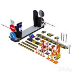 مدل سه بعدی تجهیزات ویژه آماده‌سازی پارکینگ | Special equipment for creating parking | Special equipment for creating parking 0