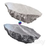 مدل سه‌بعدی میز سنگی طبیعی | Stone Table