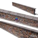 آبجکت دیوار سنگی | Stone wall | Stone wall 002 0
