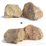 مدل سه‌بعدی سنگ‌های طبیعی برای طراحی منظره | Stones 136