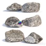 مدل سه‌بعدی سنگ‌های طبیعی برای طراحی منظره | Stones 138