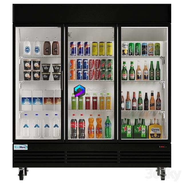 Store Refrigerator + (Bottles, Cans, Pets) 1