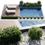 مدل سه‌بعدی استخر شنا با طراحی مدرن | Swimming Pool