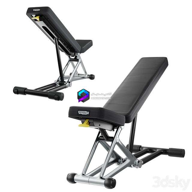 مدل سه بعدی صندلی قابل تنظیم باشگاه  | Technogym Bench Personal