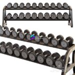 مدل قفسه دو طبقه نگهداری دمبل | Technogym Two Tier Dumbbell Rack | Technogym Two Tier Dumbbell Rack 0