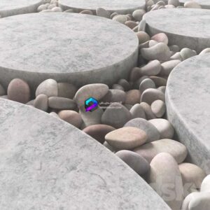 Tile Square Oval Pebble N1