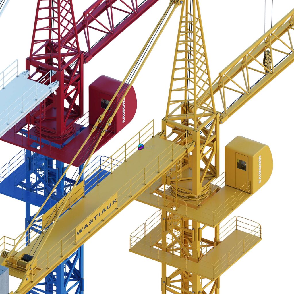 مدل جرثقیل برجی ساخت و ساز | Tower crane