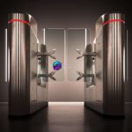 مدل سه بعدی گیت کنترل تردد | Universal turnstile | Universal turnstile UT 2009 2