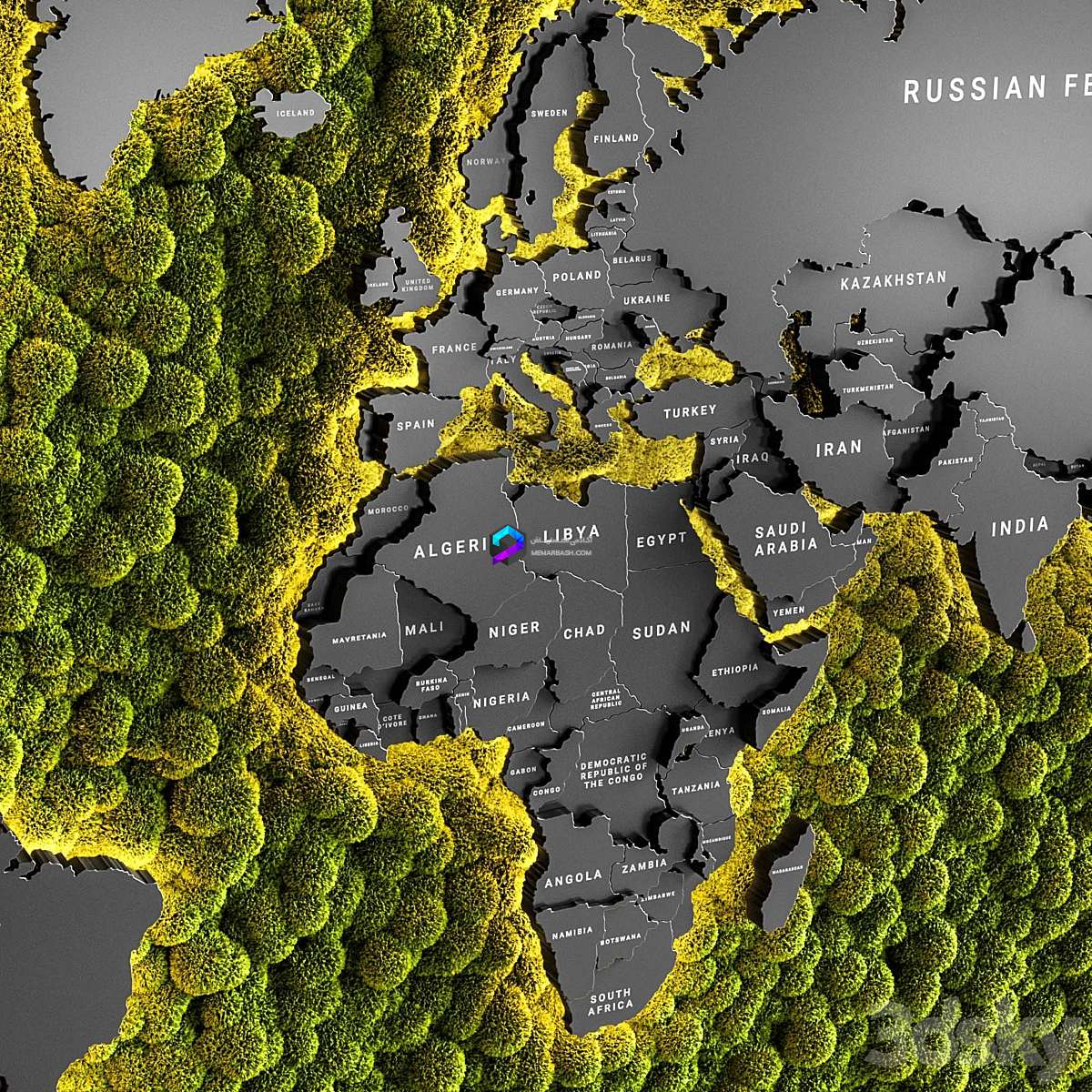 Vertical Garden World Map