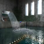 مدل سه‌بعدی آب‌نما مدرن با طراحی منحنی | Waterfall Cobra