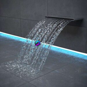 Waterfall for swimming pools