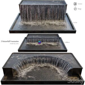Waterfall fountains grand cascade