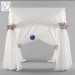 مدل سه‌بعدی سایبان عروسی با طراحی مدرن | Wedding canopy Vray