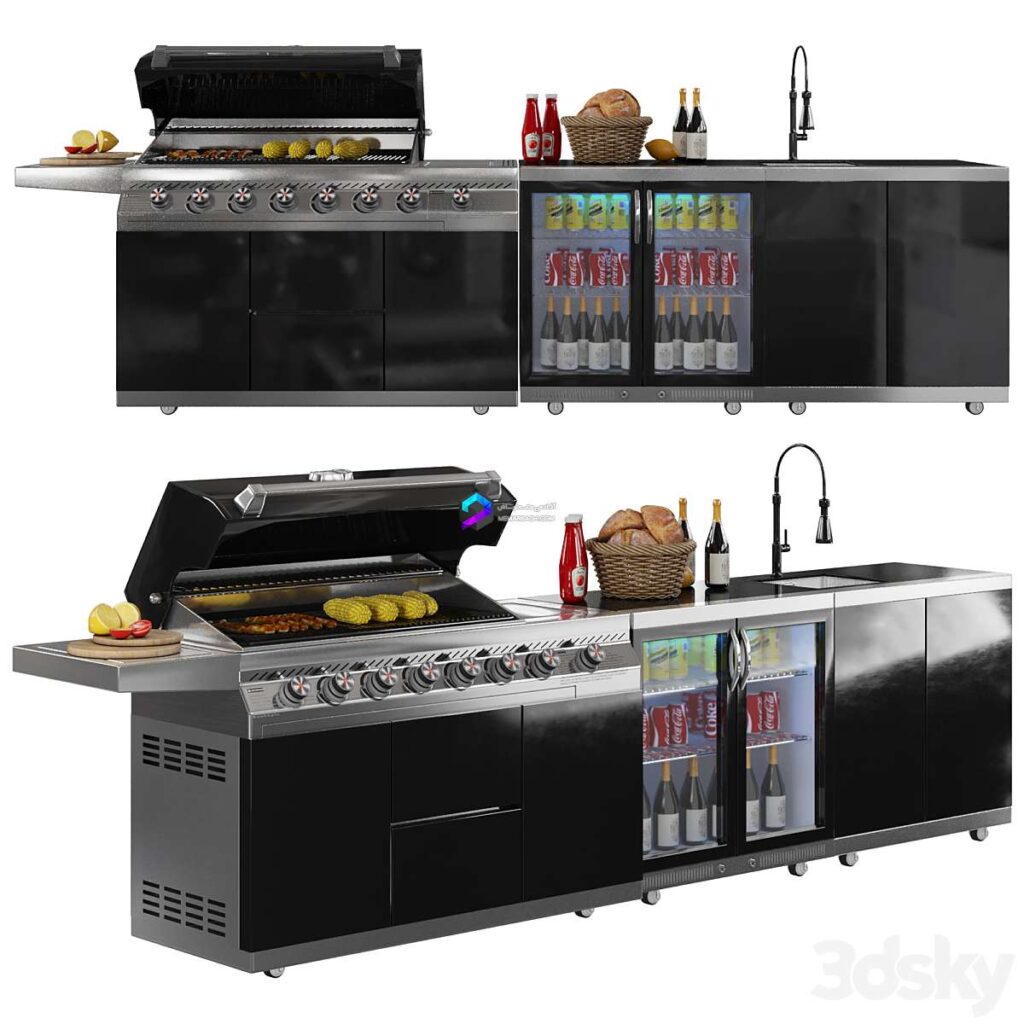 مدل سه بعدی باربیکیو فضای باز| Whistler Outdoor Grill
