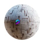 تکسچر پارکت چوبی طرح حصیری رنگ شده سفید | basket weave white painted parquet 63 17 1 memarbash.com