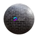 تکسچر دیوار آجری مشکی | black brick wall 63 38 1 memarbash.com