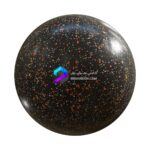 تکسچر موزاییک مشکی با سنگریزه های زرد و نارنجی | black terrazzo 63 01 1 memarbash.com