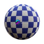 تکسچر پارچه بافت شطرنجی آبی سفید | blue white checkered knit 62 37 1 memarbash.com