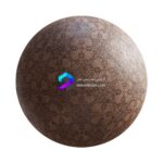 تکسچر پارچه جیر قهوه ای طرح دار | brown patterned suede 64 48 1 memarbash.com