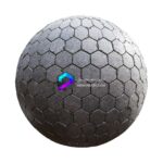 تکسچر کف پوش و پیاده رو بتنی با طرح های شش ضلعی | concrete hexagonal pavement 63 23 1 memarbash.com