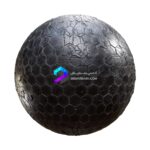 تکسچر کاشی شش ضلعی مشکی ترک خورده | cracked black hexagonal tiles 62 83 1 memarbash.com