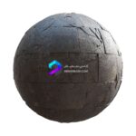 تکسچر کف پوش بتنی تیره و ترک خورده | cracked dark concrete pavement 63 61 1 memarbash.com