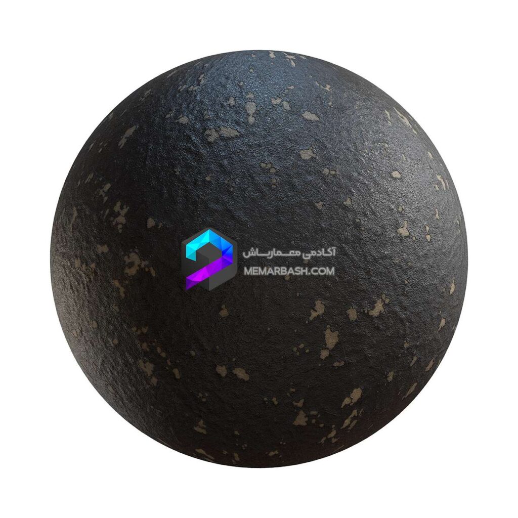 تکسچر چرم مشکی پوسته شده