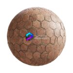 تکسچر کف پوش آسیب دیده شش ضلعی | damaged hexagonal pavement 65 67 1 memarbash.com