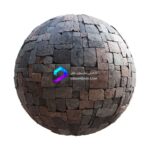 متریال دیوار سنگی با قطعات مربعی و چیدمان نامنظم | irregular square stone wall 63 69 1 memarbash.com