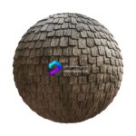تکسچر پوشش سقف تایل دار چوبی کهنه | old wooden roof 64 77 1 memarbash.com