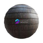 تکسچر پوشش سقف تایل دار چوبی به رنگ مشکی قهوه ای | old wooden shingle roof 64 82 1 memarbash.com