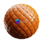 تکسچر چرم نارنجی با دوخت لوزی شکل | orange quilted leather 62 31 1 memarbash.com