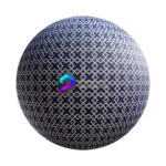 تکسچر بافت پارچه طرح دار آبی و نقره ای | patterned blue silver fabric 64 46 1 memarbash.com