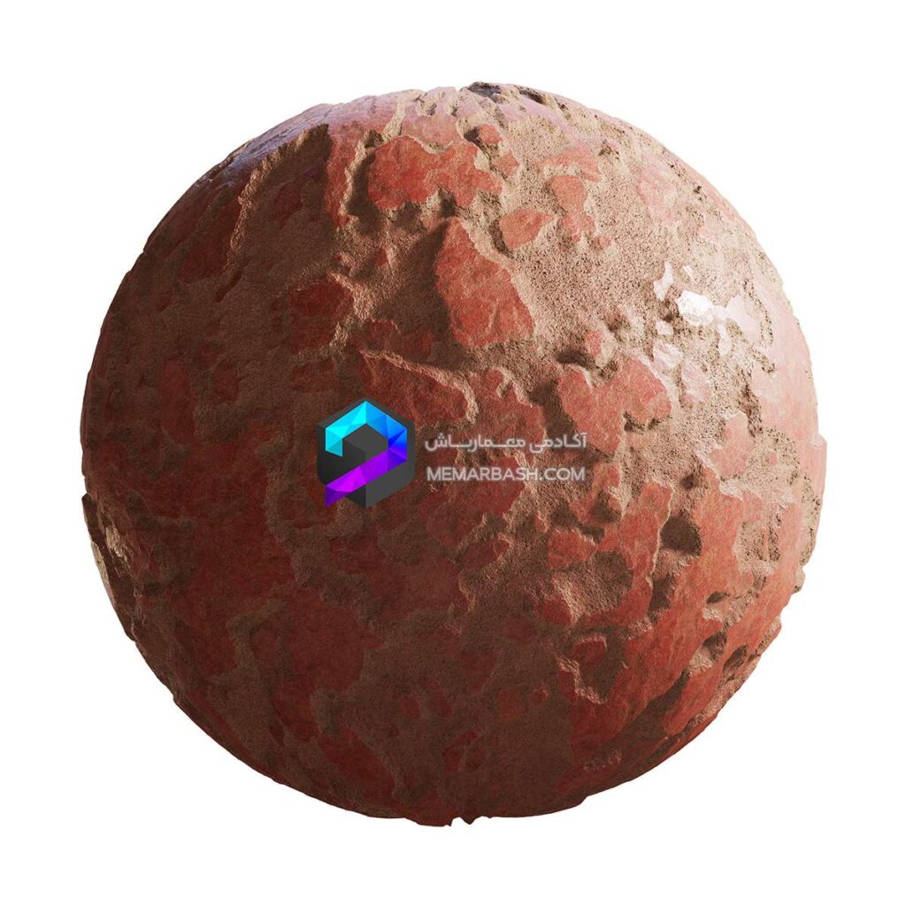 تکسچر سنگ صخره ای غبار آلود قرمز