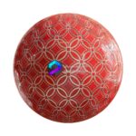 تکسچر کاشی طرح آرت دکو قرمز طلایی | red gold art deco tiles 64 67 1 memarbash.com