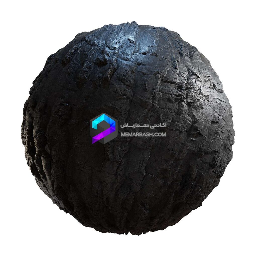 تکسچر سنگ و صخره طبیعی سیاه