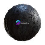 تکسچر سنگ و صخره طبیعی سیاه | rough black rock 64 91 1 memarbash.com